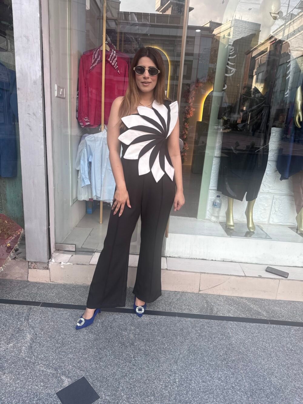 Designer Flower Jump Suit