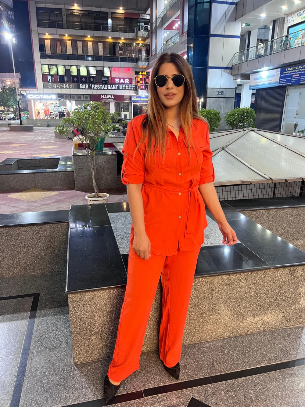 Beautiful Jos Co-ord Set With Belt