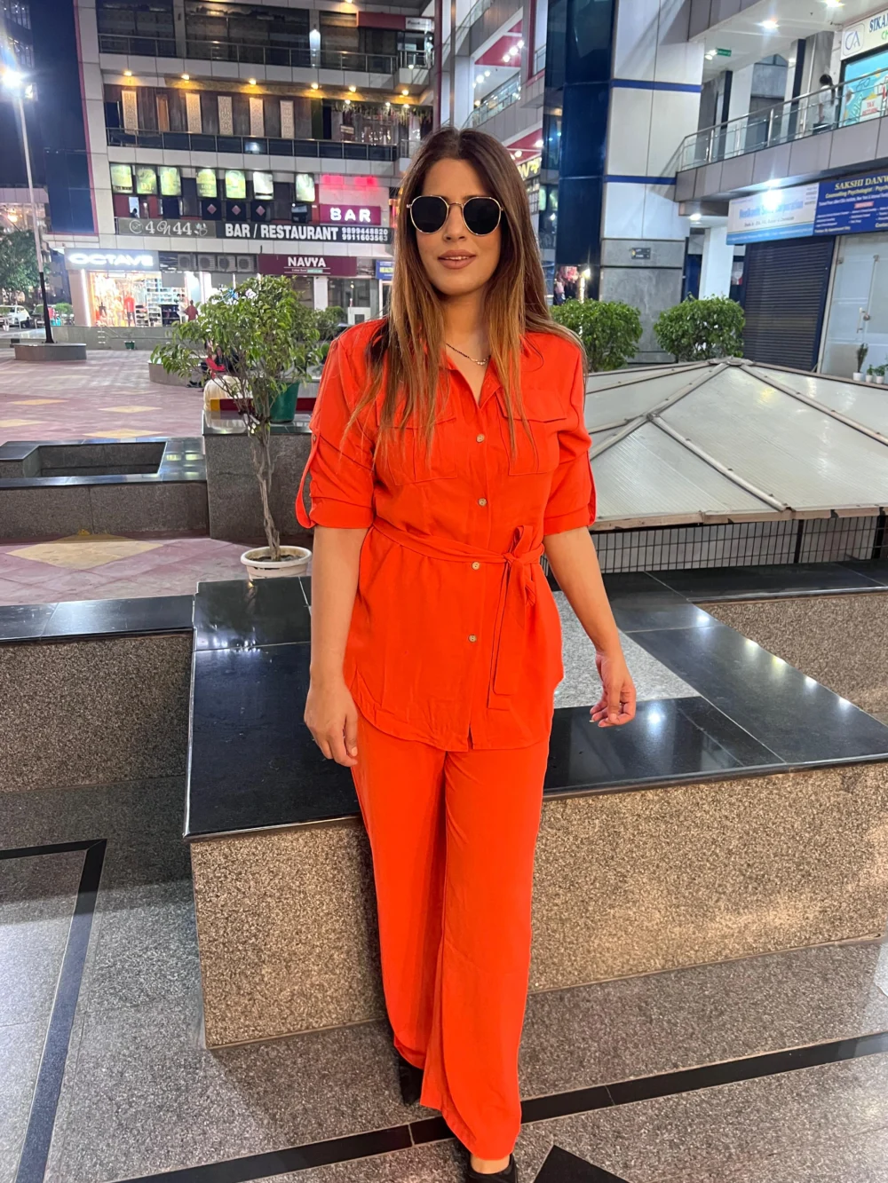 Beautiful Jos Co-ord Set With Belt - Image 2