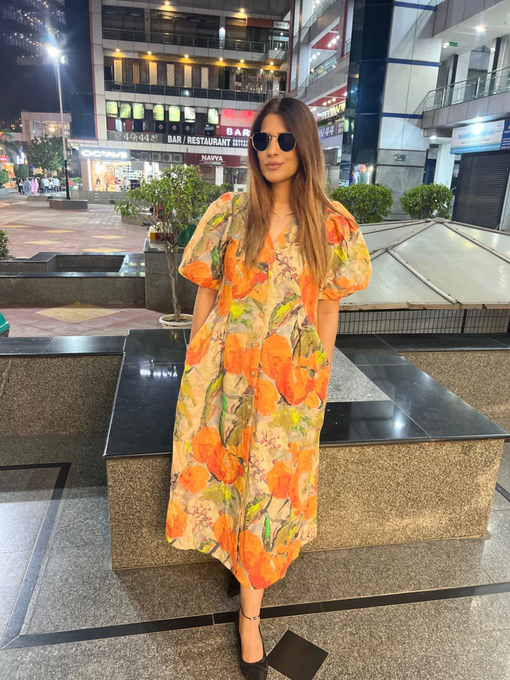 Beautiful Linen Cotton Candy Dress 0018 - Image 4