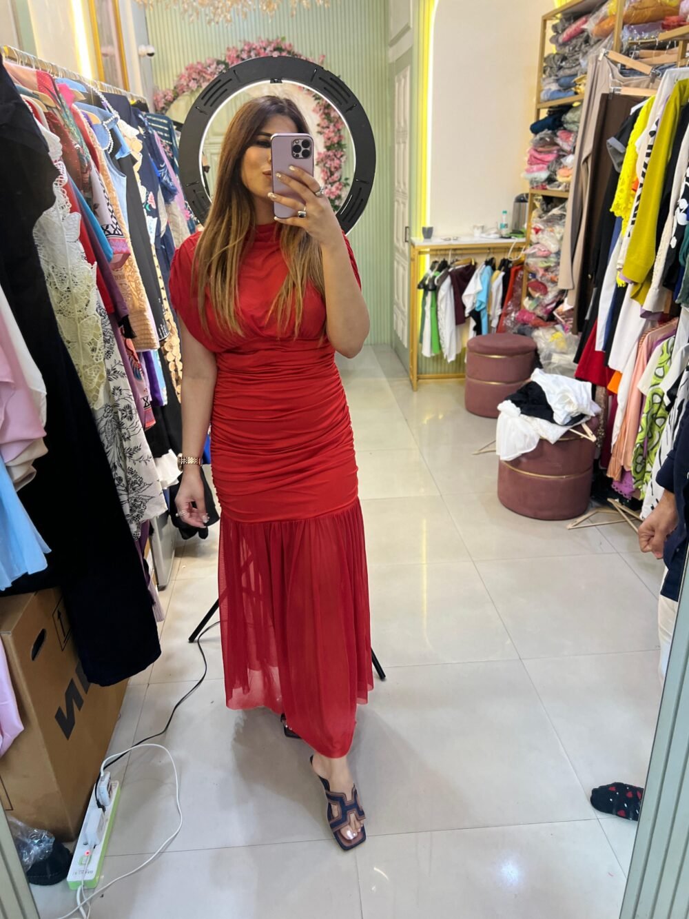 Stylish Gathered Dress