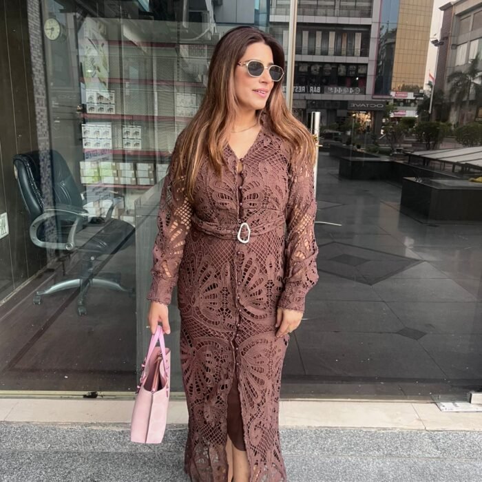 mocha muse dress