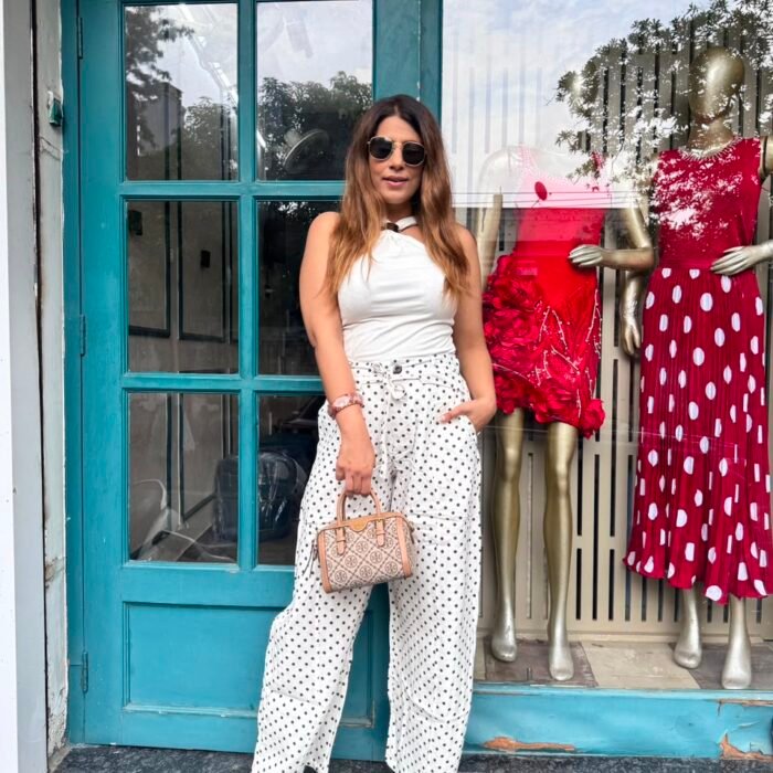 Polka Breeze Wide Leg Pants