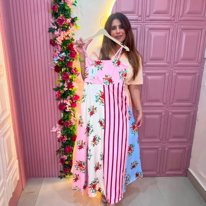 Floral Patchwork Maxi Dress