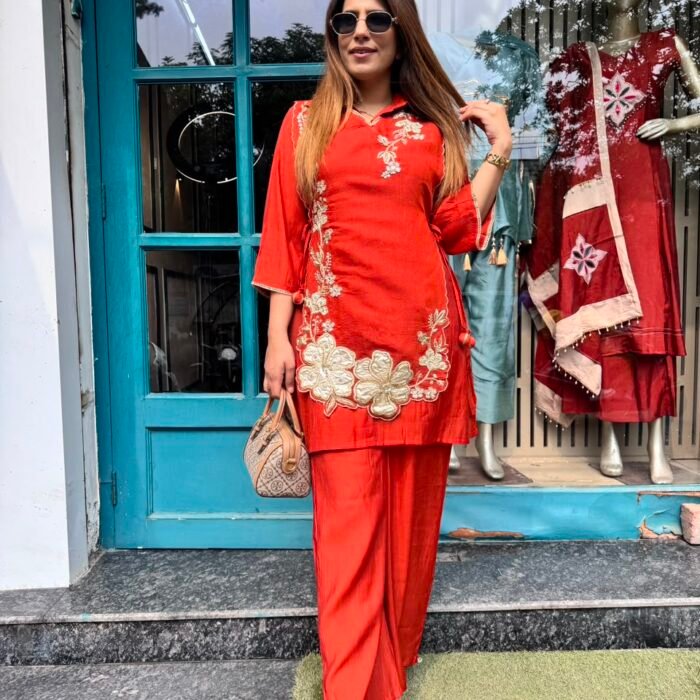 Floral Embroidered Kurta Set